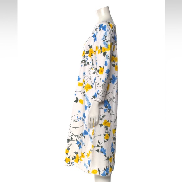 Salvatore Ferragamo Floral Runway Printed Boat Neck MIDI Dress 2017 38 8 - Picture 3 of 5